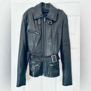 Mint condition 100% Genuine Wilson’s Leather Moto Jacket